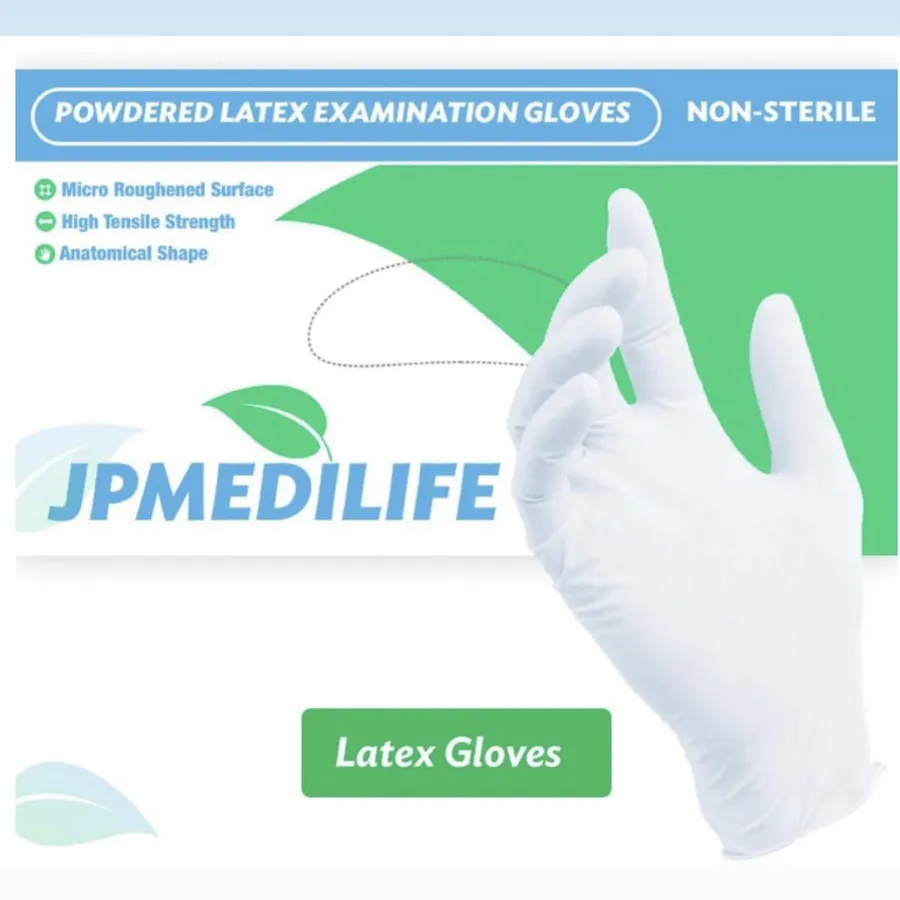 JPMedilife Latex Examination Gloves (Pack of 50/100)